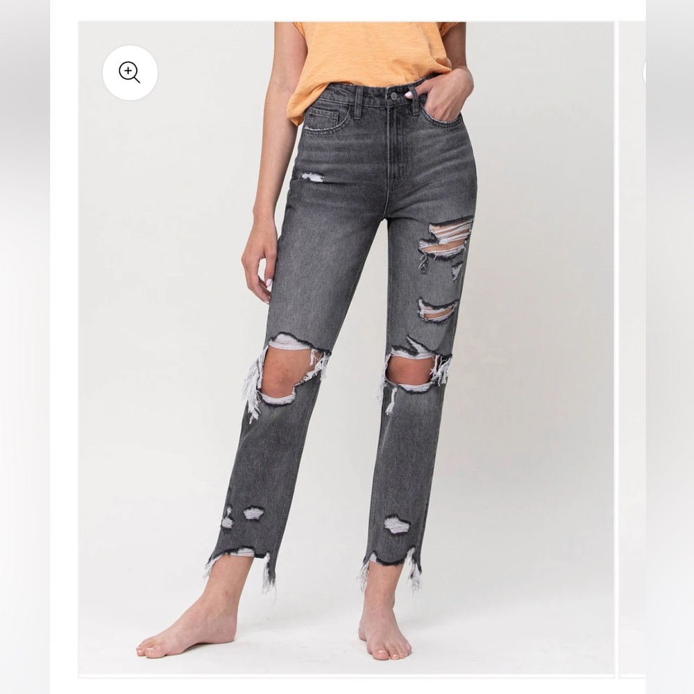 Distressed flying monkey Gray Women's Jeans